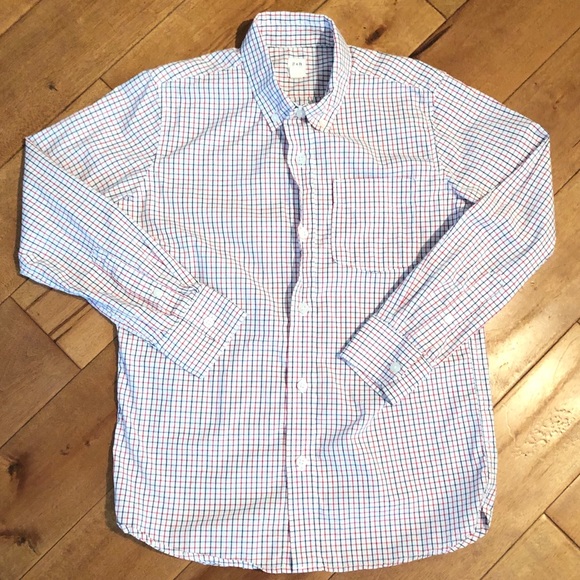 GAP Other - GapKids Plaid Button Down Dress Shirt L 10